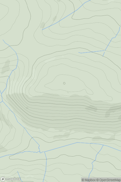 Thumbnail image for Craig Ysgwennant showing contour plot for surrounding peak