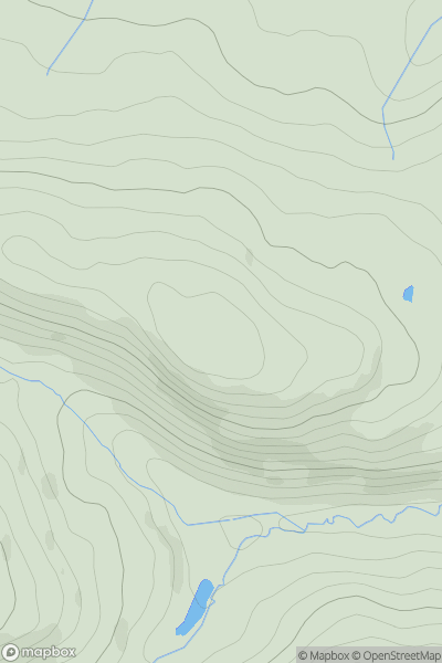 Thumbnail image for Moel Ytta showing contour plot for surrounding peak