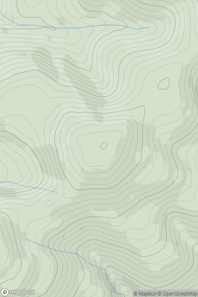 Thumbnail image for Moel Heulen showing contour plot for surrounding peak