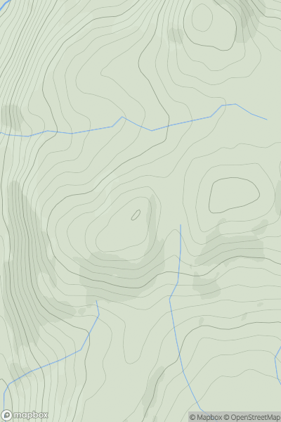 Thumbnail image for Moel y Llan showing contour plot for surrounding peak