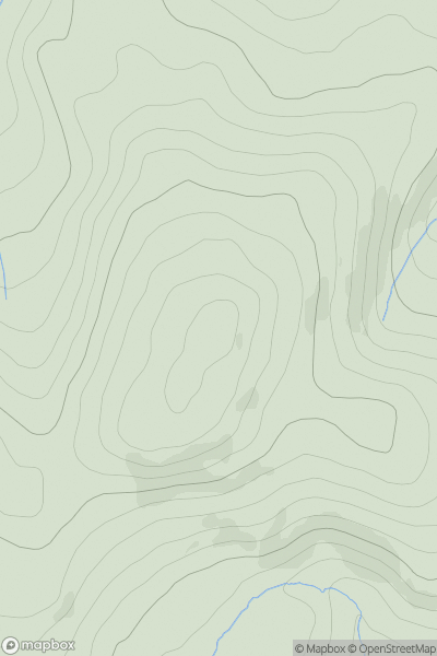 Thumbnail image for Moel Tywysog showing contour plot for surrounding peak