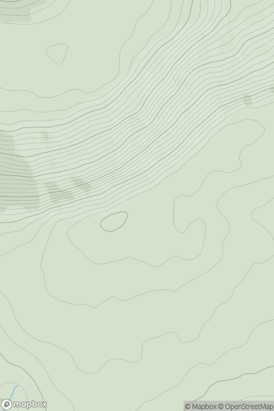 Thumbnail image for Craig-y-dduallt showing contour plot for surrounding peak