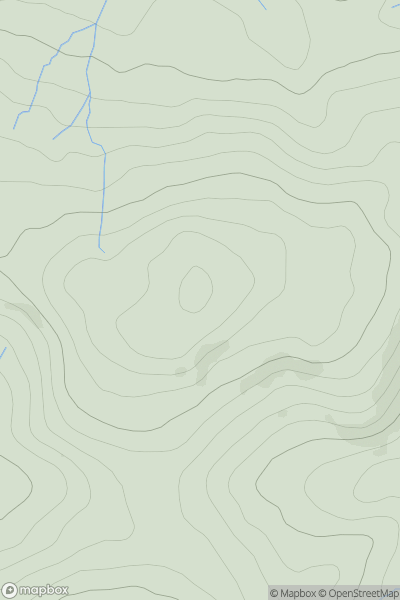 Thumbnail image for Foel Greon showing contour plot for surrounding peak