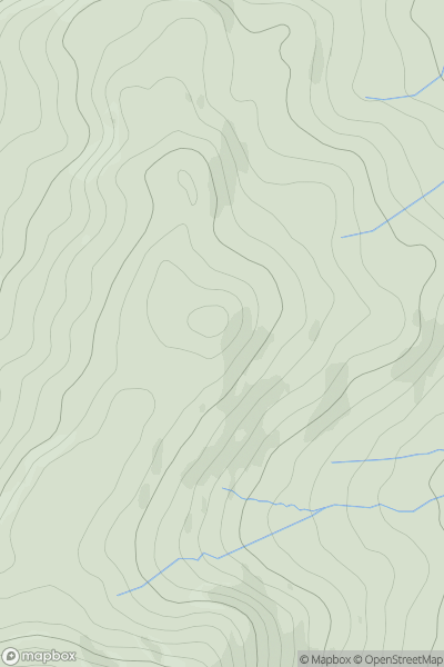 Thumbnail image for Pen y Bwlch-coch showing contour plot for surrounding peak