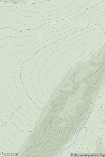 Thumbnail image for Allt-lwyd showing contour plot for surrounding peak