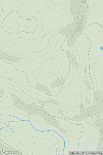 Thumbnail image for Moel Hafod-yr-wyn showing contour plot for surrounding peak