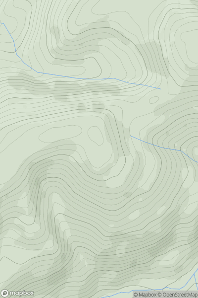 Thumbnail image for Mynydd Ty-mawr showing contour plot for surrounding peak