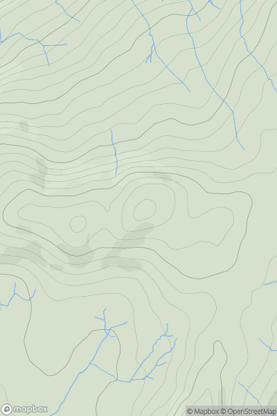 Thumbnail image for Moel Goedog showing contour plot for surrounding peak