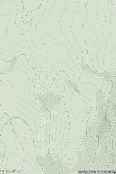 Thumbnail image for Mynydd Cwm-mynach showing contour plot for surrounding peak