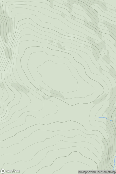 Thumbnail image for Pant Hill showing contour plot for surrounding peak
