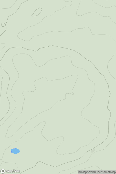 Thumbnail image for Moel Garegog NE Top showing contour plot for surrounding peak