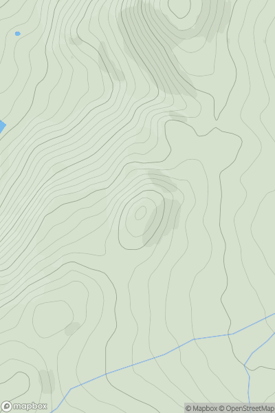 Thumbnail image for Moel Hafodwen showing contour plot for surrounding peak