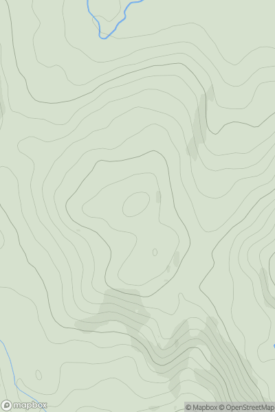 Thumbnail image for Mynydd Glan-llyn-y-forwyn showing contour plot for surrounding peak