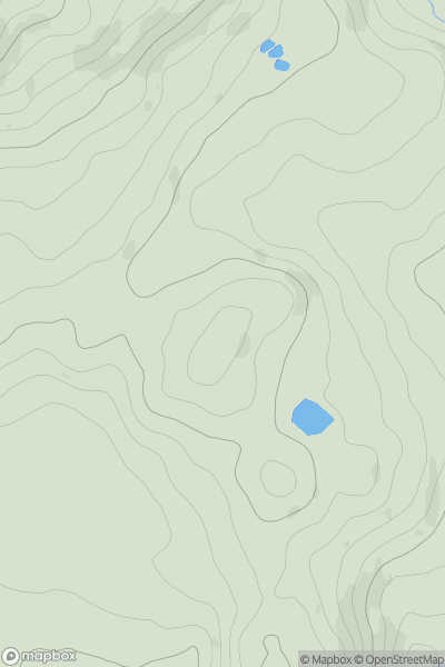 Thumbnail image for Rhos Dawel showing contour plot for surrounding peak
