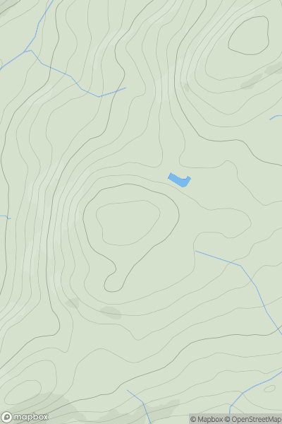 Thumbnail image for Boncyn Celyn showing contour plot for surrounding peak