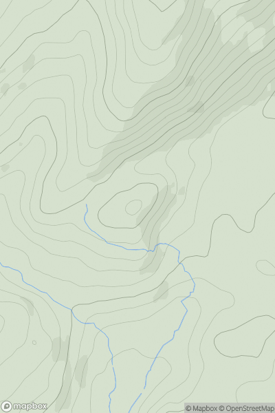 Thumbnail image for Pen Coed-y-Bedo showing contour plot for surrounding peak
