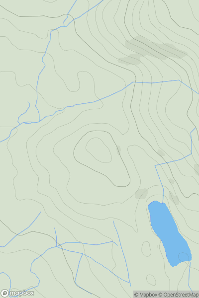 Thumbnail image for Pen Llyn Hiraethlyn showing contour plot for surrounding peak
