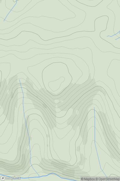 Thumbnail image for Foel Ganol showing contour plot for surrounding peak