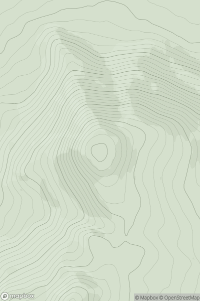 Thumbnail image for Foel Lus showing contour plot for surrounding peak