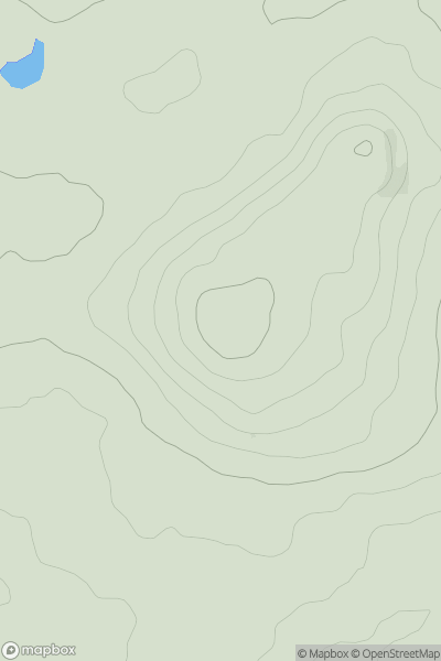 Thumbnail image for Moel y Garnedd showing contour plot for surrounding peak