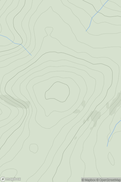 Thumbnail image for Moel Emwnt showing contour plot for surrounding peak