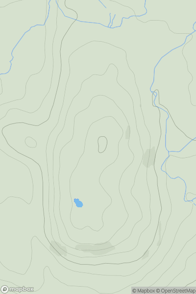 Thumbnail image for Pen Dolbelydr showing contour plot for surrounding peak