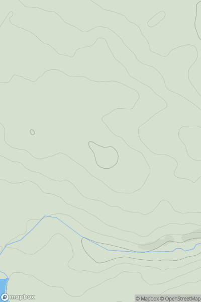 Thumbnail image for Pen Tan y Bryn showing contour plot for surrounding peak