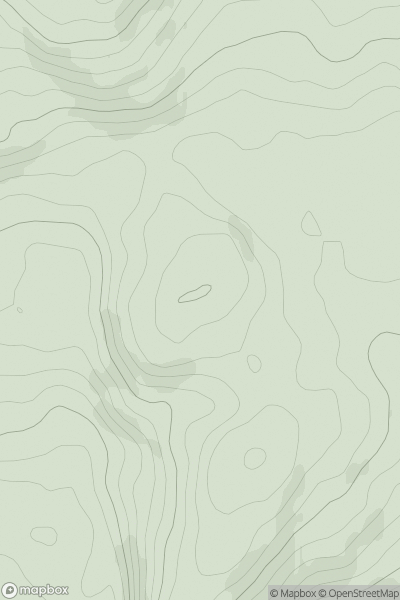 Thumbnail image for Maes y Fedw showing contour plot for surrounding peak