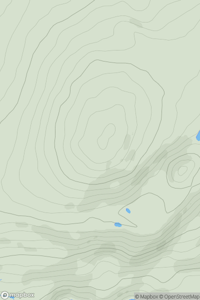 Thumbnail image for Mynydd y Cilgwyn showing contour plot for surrounding peak