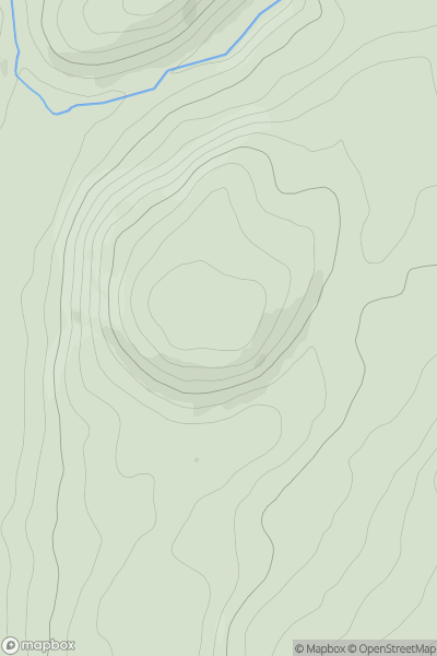 Thumbnail image for Moel Clegyr showing contour plot for surrounding peak