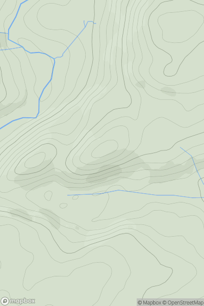 Thumbnail image for Ffridd Bryn-gogledd showing contour plot for surrounding peak