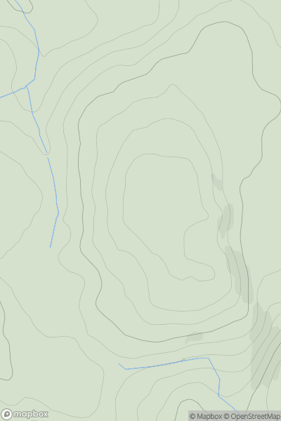 Thumbnail image for Cloliau showing contour plot for surrounding peak