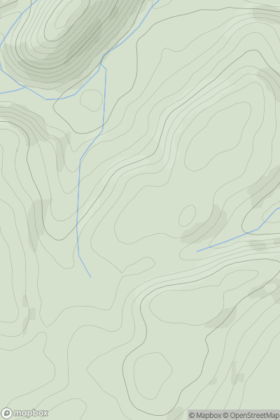 Thumbnail image for Ffridd Cae-penfras NW Top showing contour plot for surrounding peak