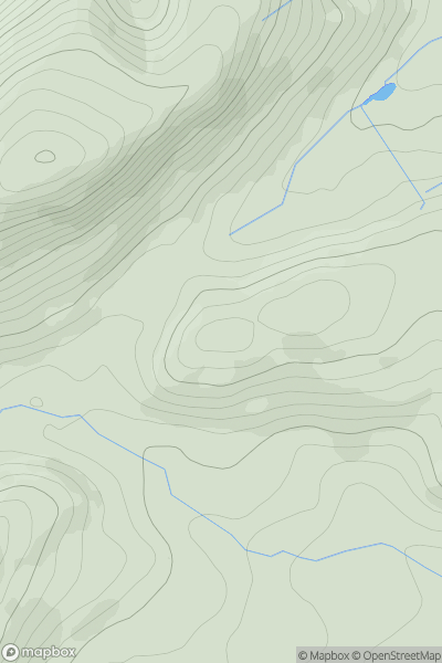 Thumbnail image for Cefn Lle-oer showing contour plot for surrounding peak