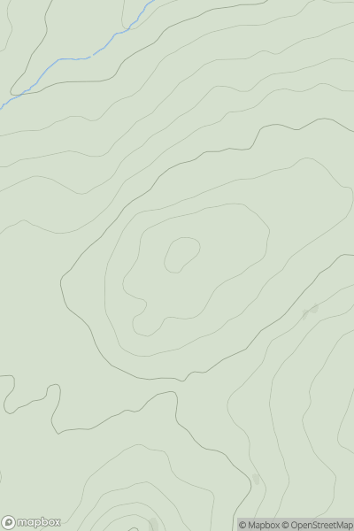 Thumbnail image for Pen Ty-nant showing contour plot for surrounding peak