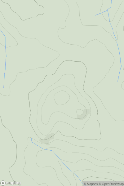 Thumbnail image for Pen Ty'n-y-llyn showing contour plot for surrounding peak