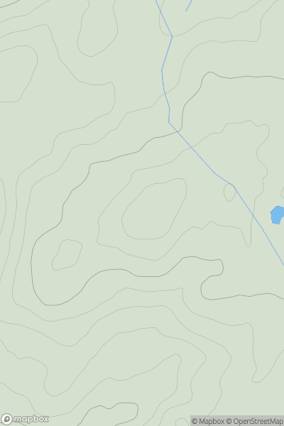 Thumbnail image for Mynydd Llanelidan showing contour plot for surrounding peak