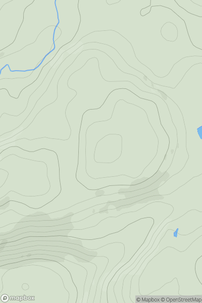 Thumbnail image for Lily's Wood showing contour plot for surrounding peak
