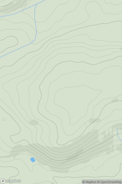 Thumbnail image for Ffridd showing contour plot for surrounding peak