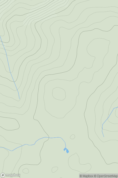 Thumbnail image for Mynydd Branar showing contour plot for surrounding peak