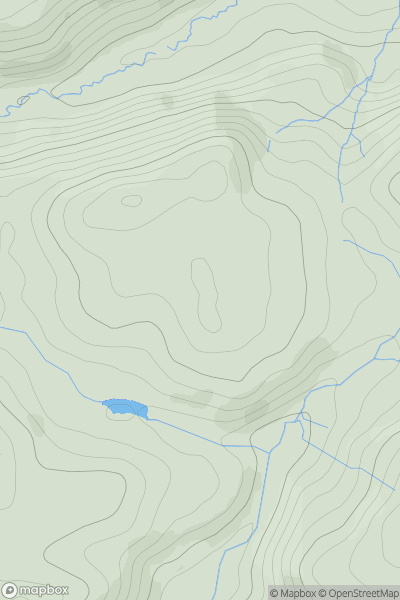 Thumbnail image for Cefn-llwyni showing contour plot for surrounding peak