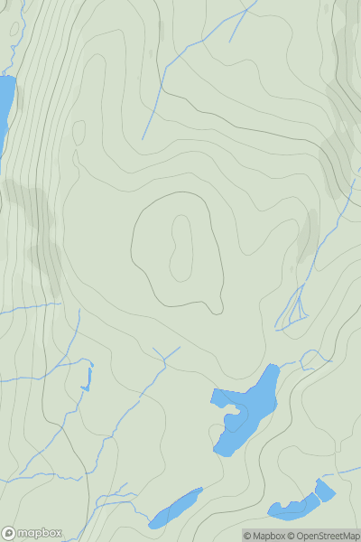 Thumbnail image for Pen y Drum showing contour plot for surrounding peak