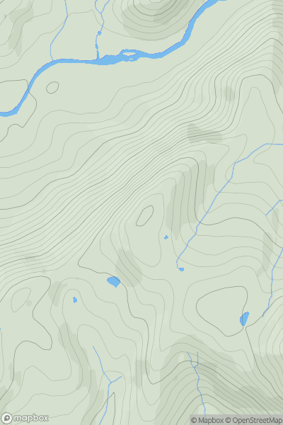 Thumbnail image for Grib Ddu showing contour plot for surrounding peak