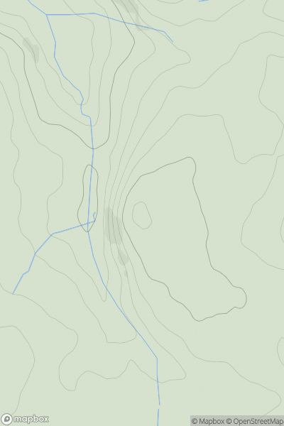 Thumbnail image for Fron Gynnen showing contour plot for surrounding peak
