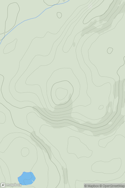 Thumbnail image for Pen Parc y Derwgoed showing contour plot for surrounding peak