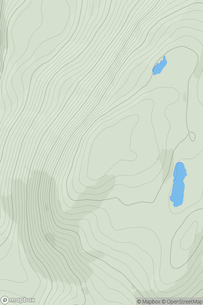 Thumbnail image for Cruach Scarba showing contour plot for surrounding peak