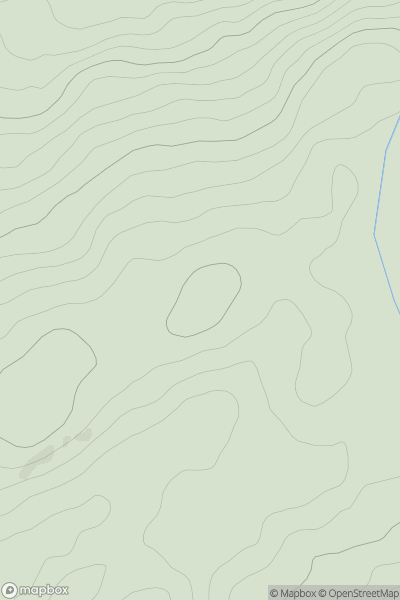 Thumbnail image for Moel Ty-newydd showing contour plot for surrounding peak