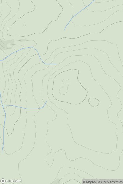 Thumbnail image for Cefn Treflech showing contour plot for surrounding peak