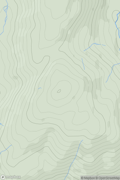 Thumbnail image for Clogau showing contour plot for surrounding peak