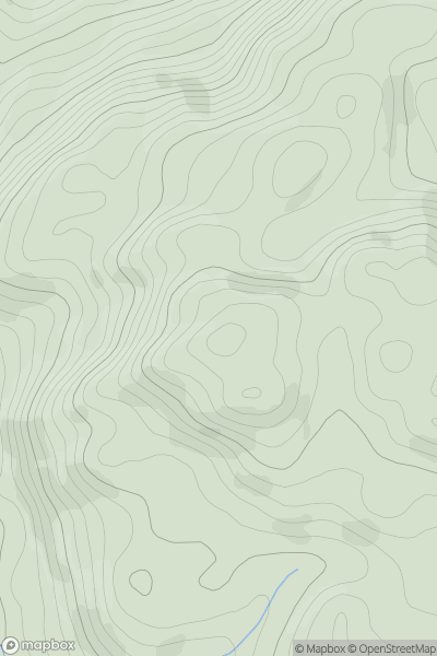 Thumbnail image for Dol Gledr showing contour plot for surrounding peak